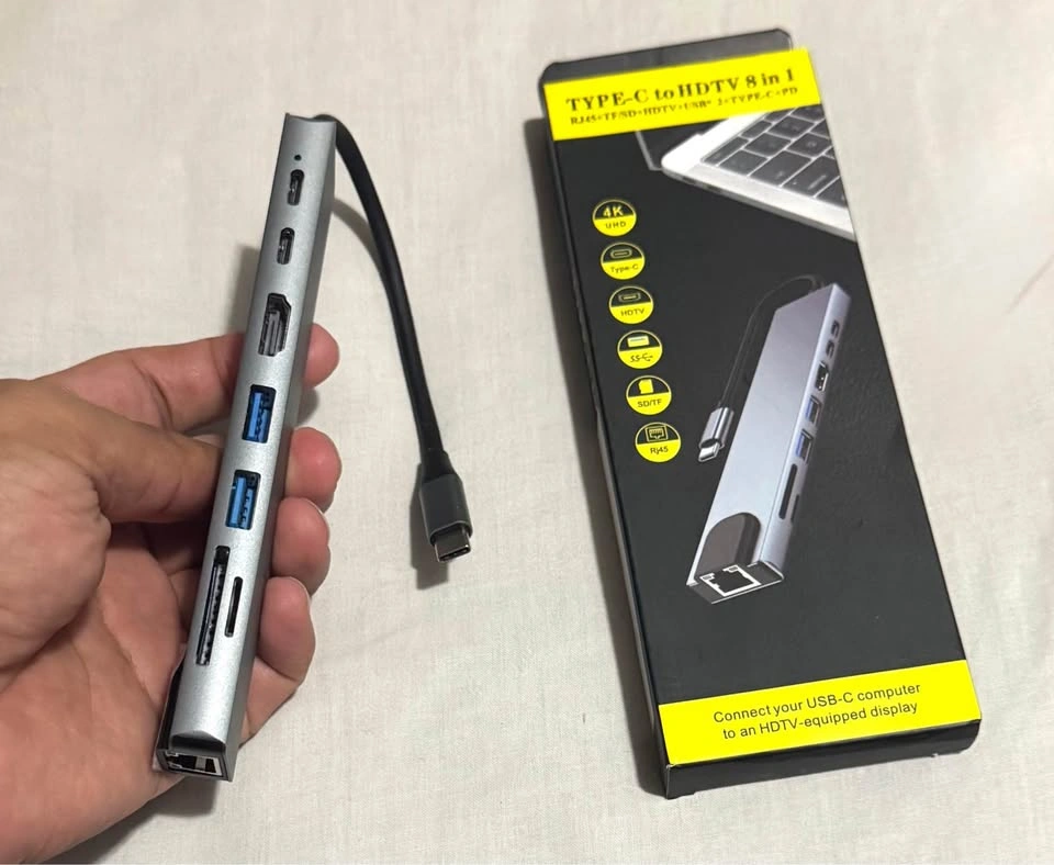 8-in-1 USB-C Hub Docking Station for MacBook/Laptop *NEW* - photo 5
