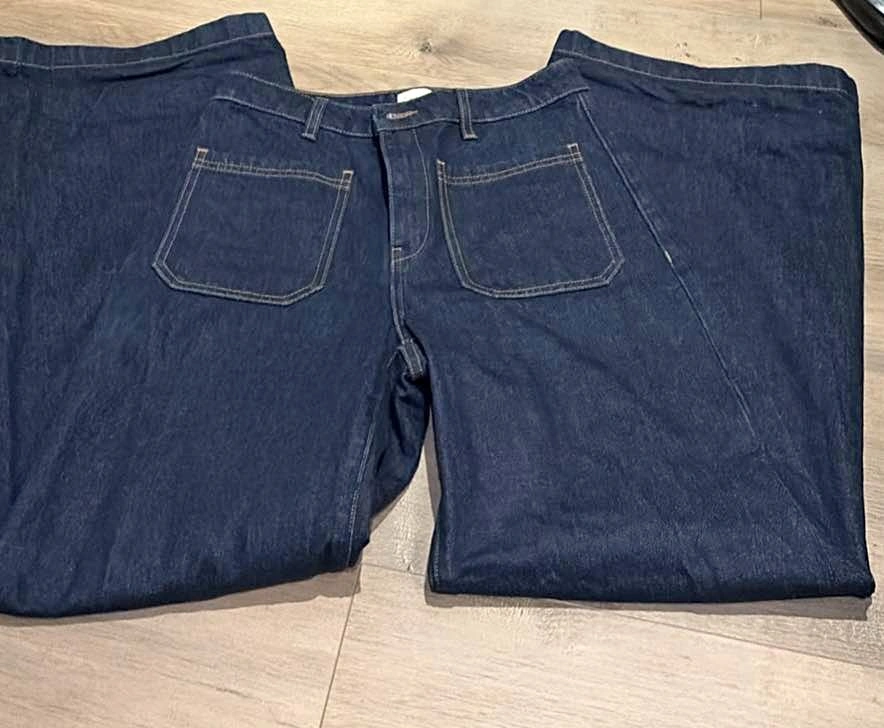 wilfred wide leg jeans
