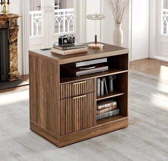 2-Drawer Wood File Cabinet