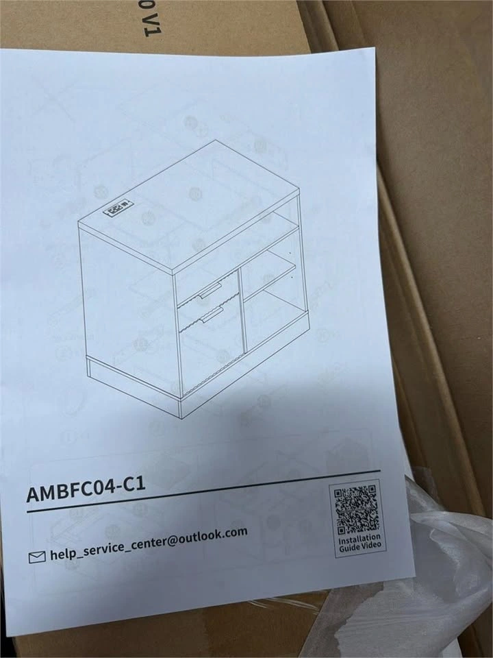 2-Drawer Wood File Cabinet - photo 3