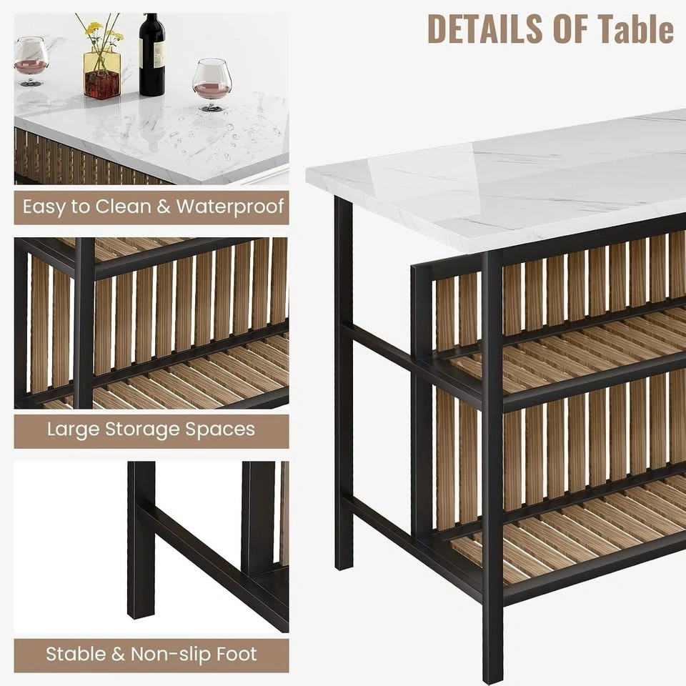 3-Piece Pub Table Set - photo 2