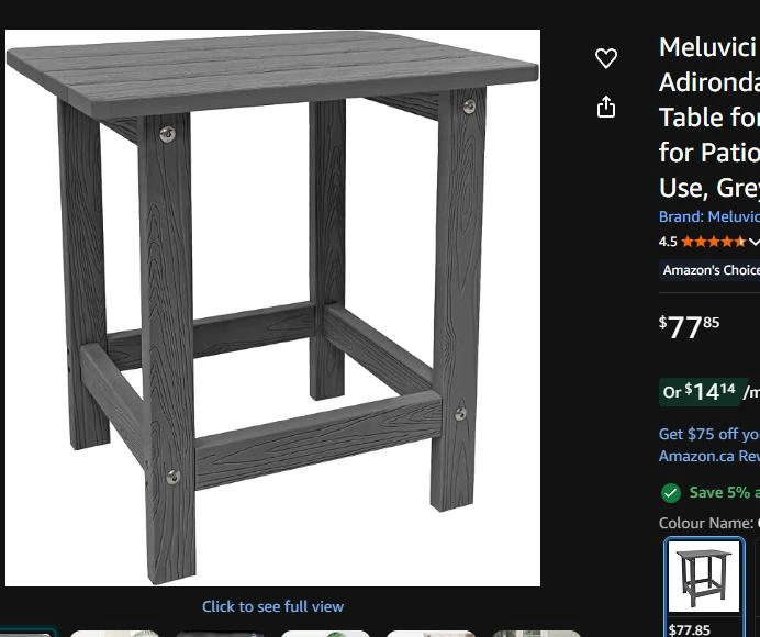 Wooden Side Table - photo 2
