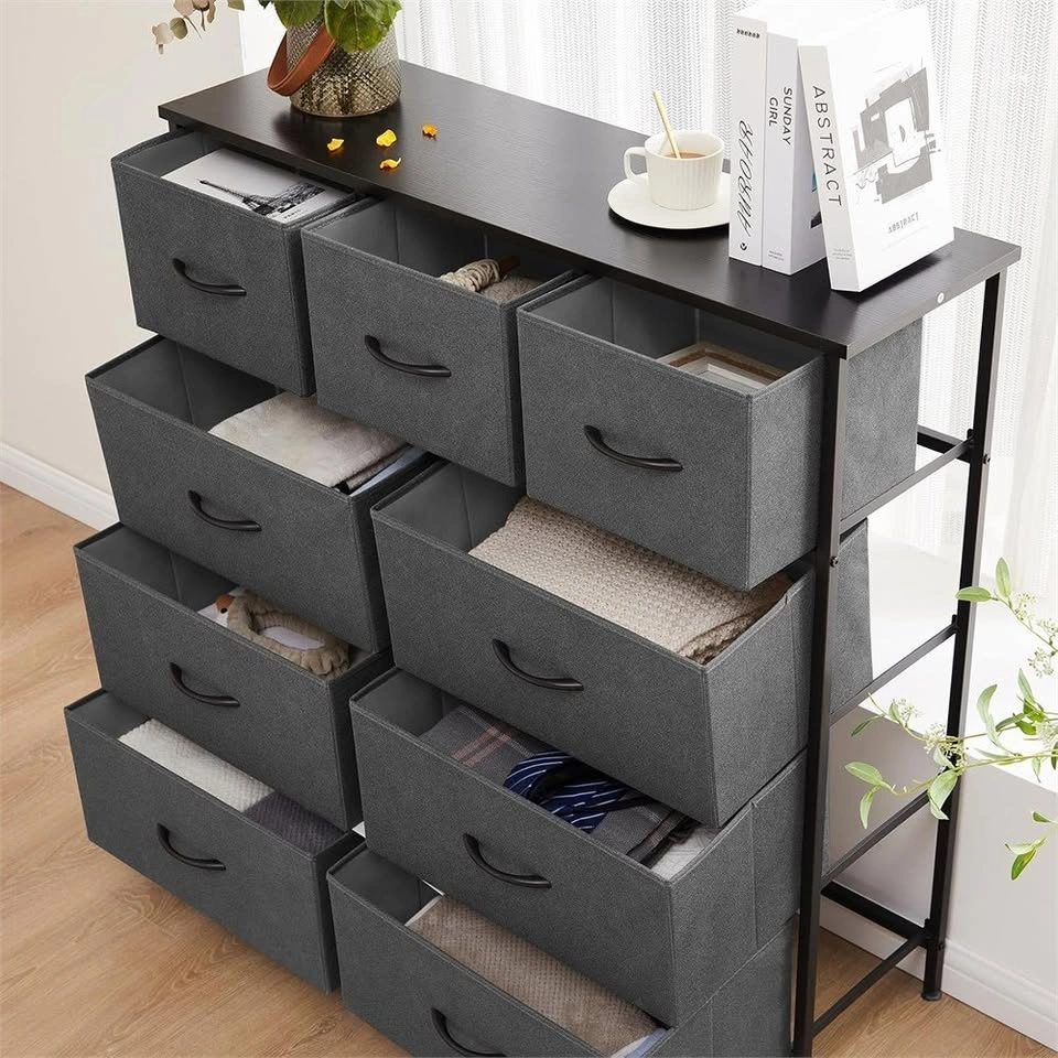 9 Drawer Fabric Dresser - photo 5