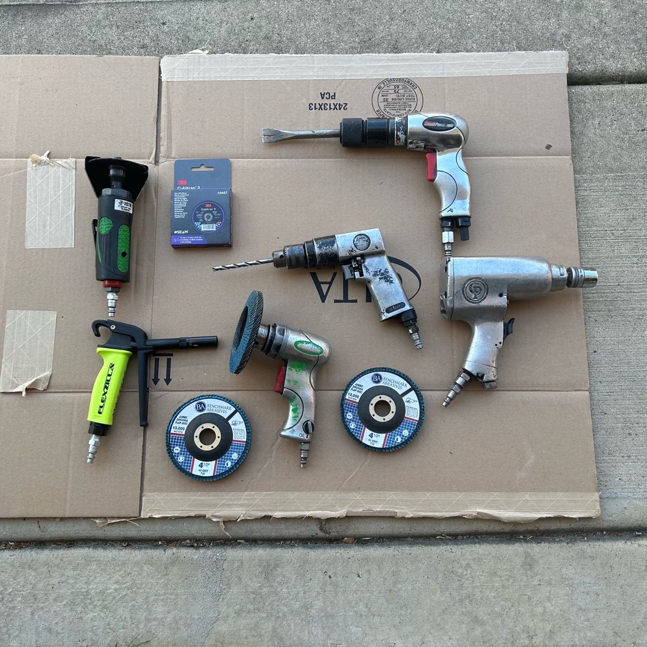 Pneumatic Air Tools Chicago Pneumatic, Central Pneumatic, 3M