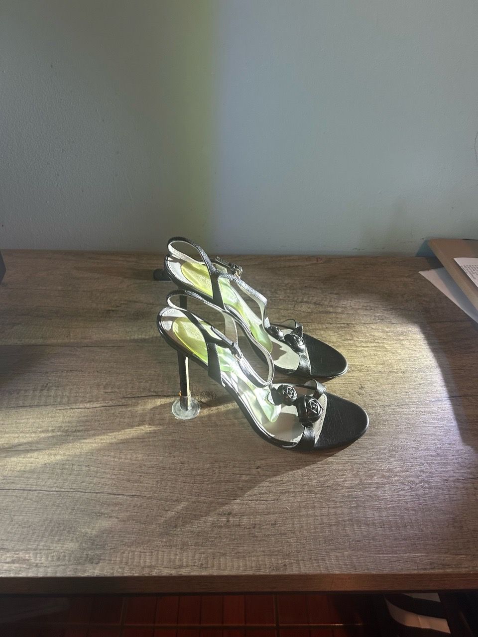 Sergio Rossi black Leather Slingback Heels - photo 5