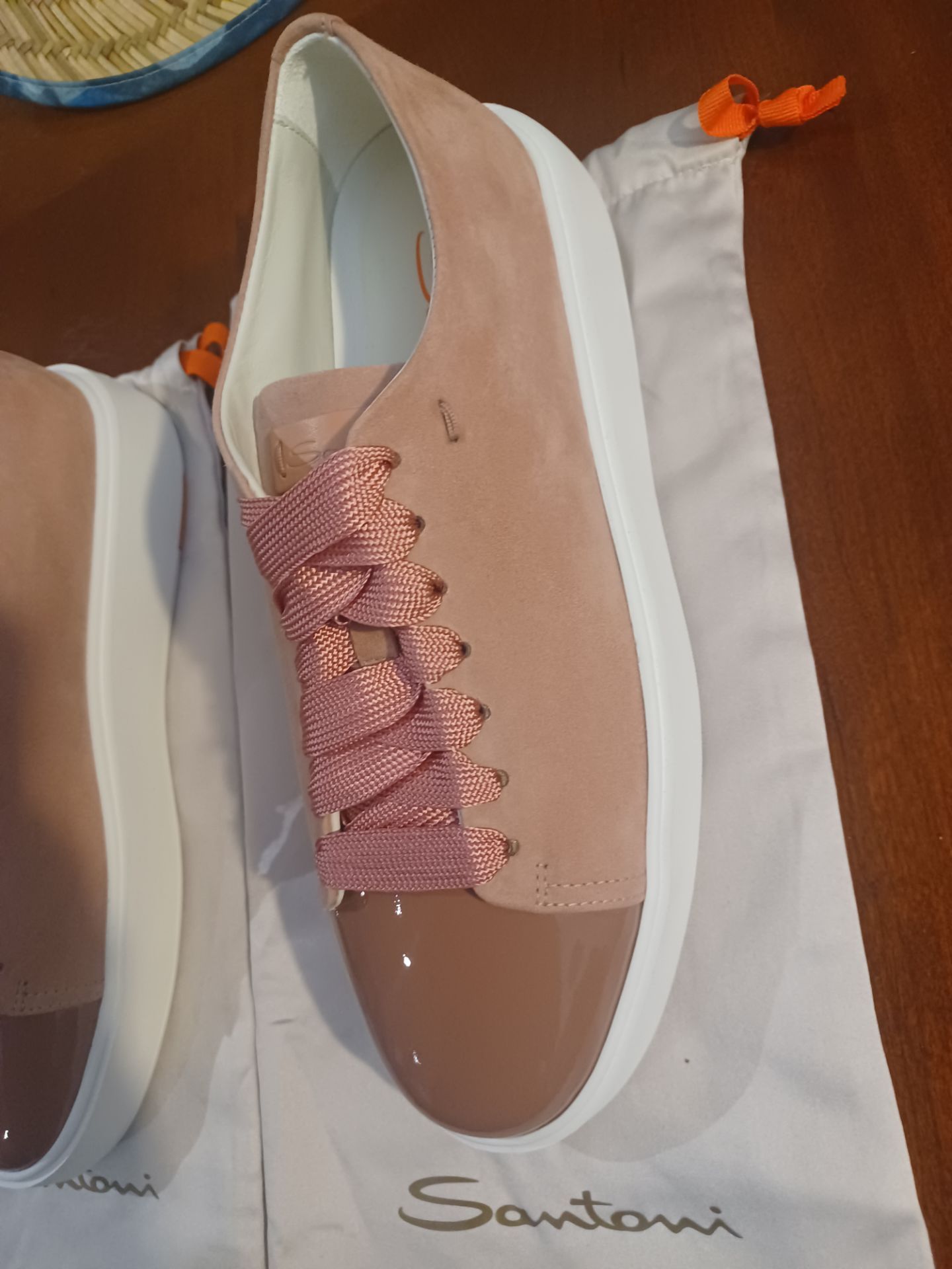 SANTONI Leather Low Top Sneakers EU 39 - photo 3