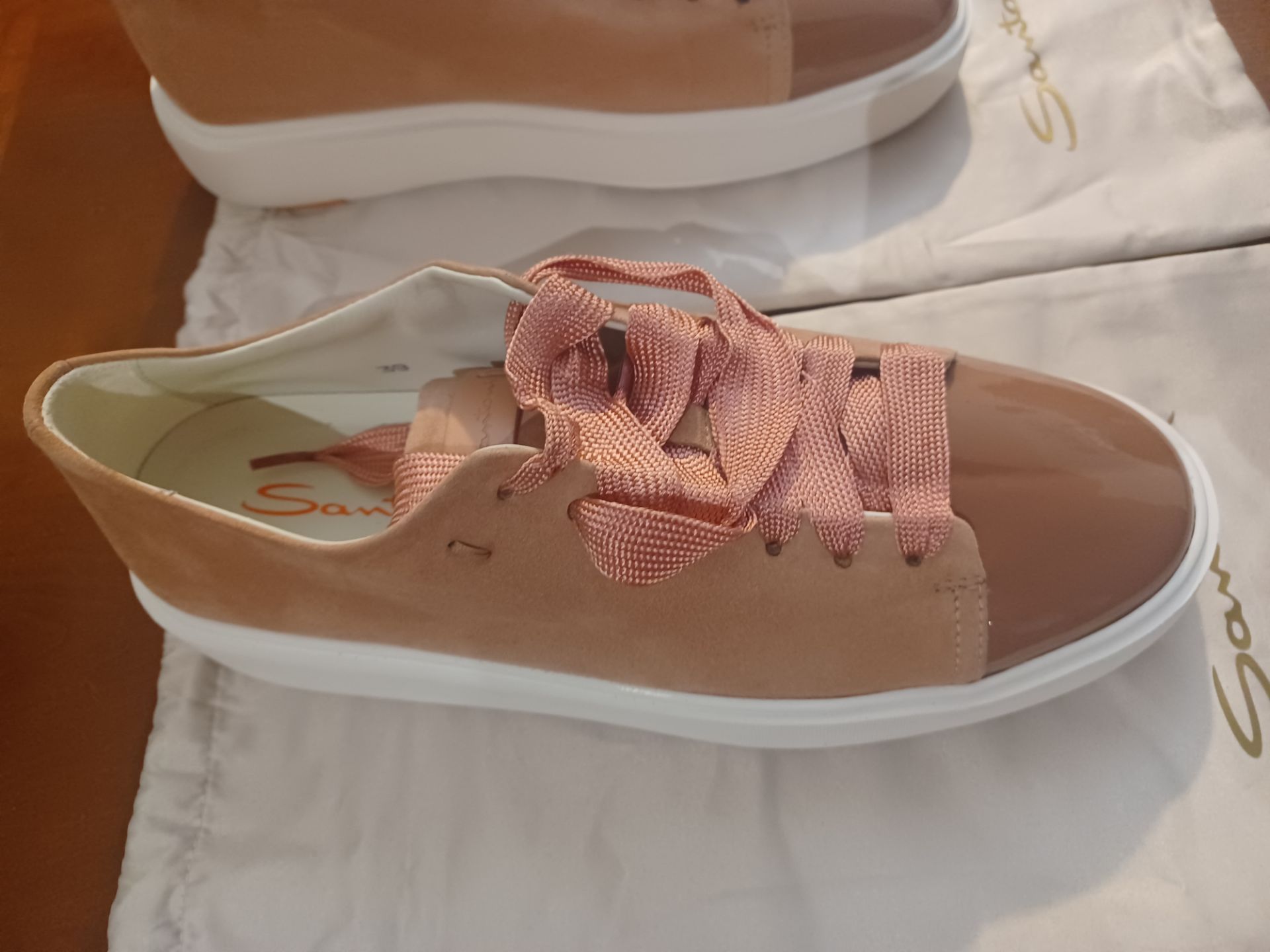 SANTONI Leather Low Top Sneakers EU 39 - photo 4