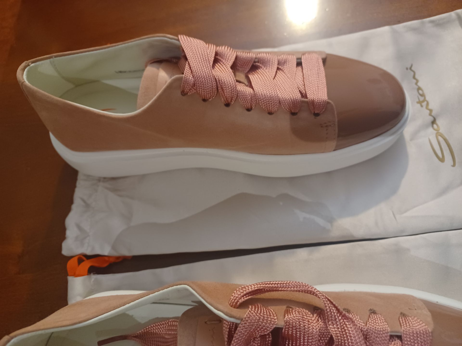 SANTONI Leather Low Top Sneakers EU 39 - photo 5