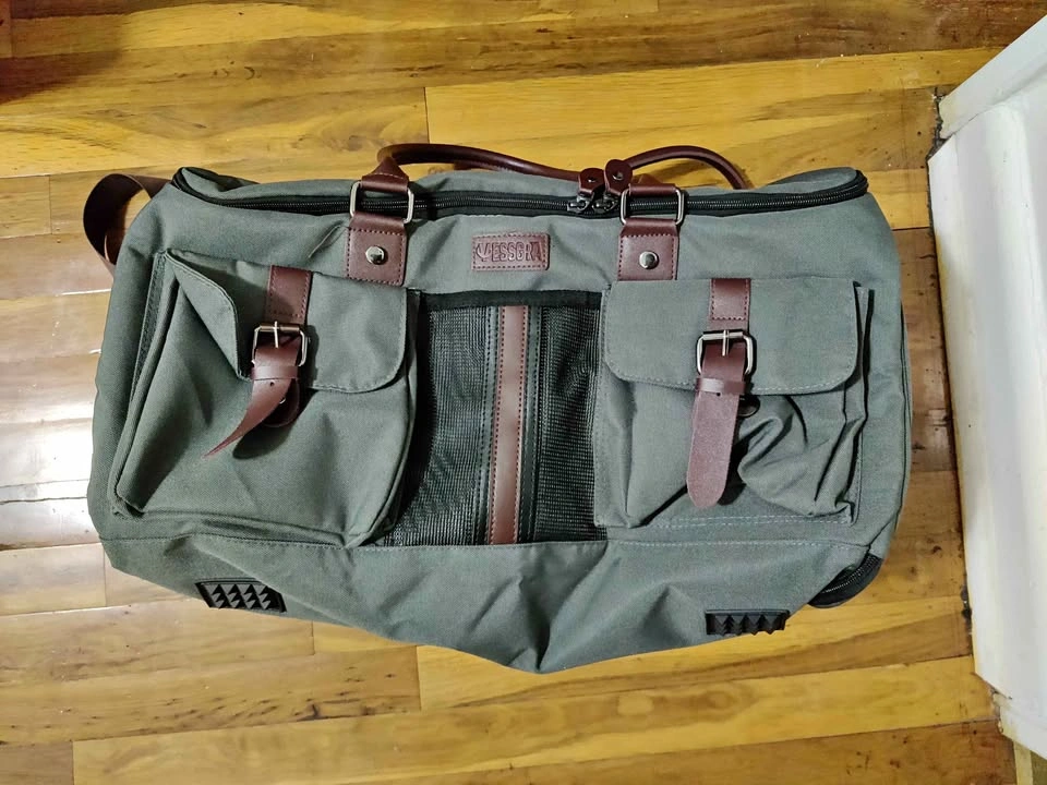 VESSGRA Garment Bag for Travel, Convertible Garment Duffle Bag