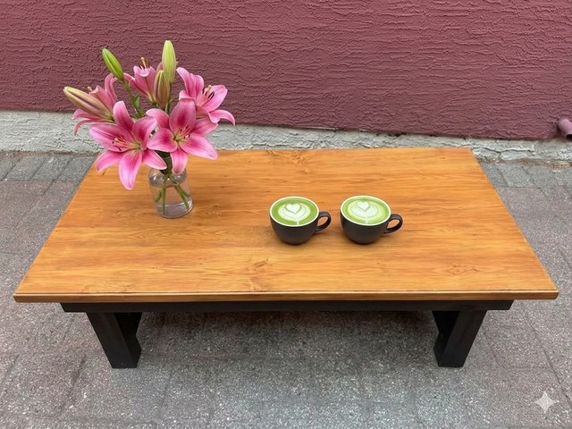 Beautiful, warm and Rustic Coffee Table