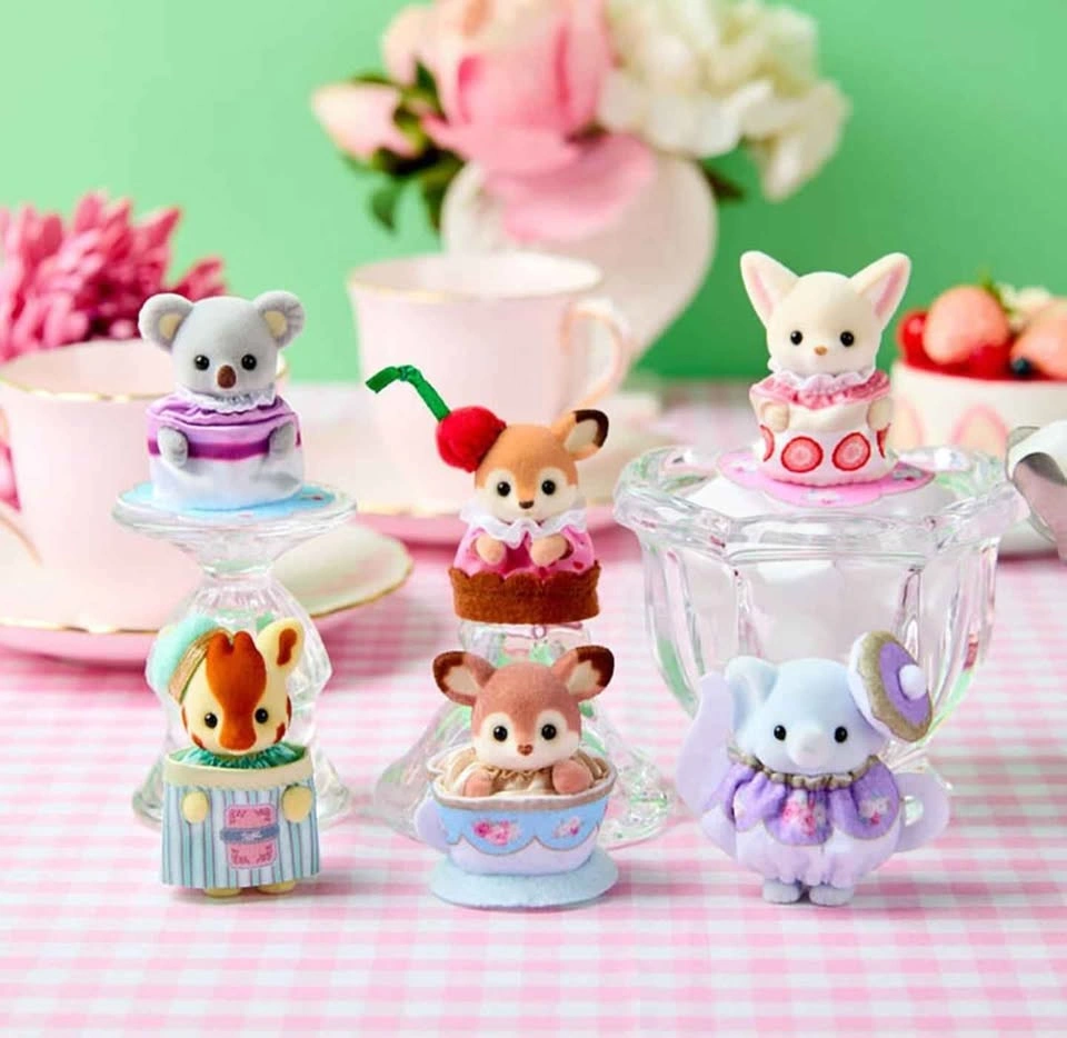 Sylvanian families tea party babies / Calico critters - photo 2