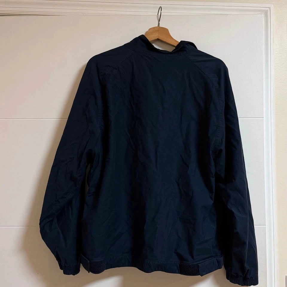 Nike Track Jacket Sz Large Navy Vintage Y2K Blue Pockets - photo 2