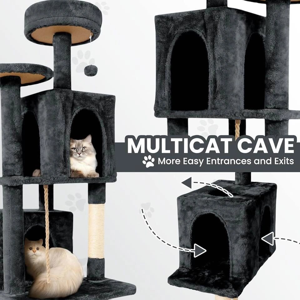 NEW-58.5inch Large Cat Tree Tower- Scratching Post - photo 3