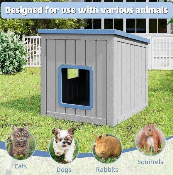 NEW-Outdoor/ Indoor Weatherproof Resin Cat/ small animals House - photo 3