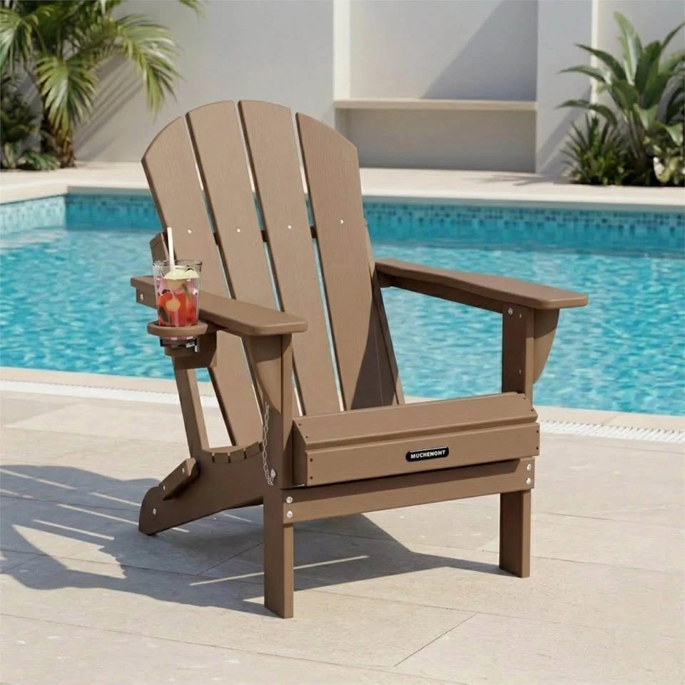 NEW-Folding HDPE Adirondack Weather Resistant Chair - photo 4