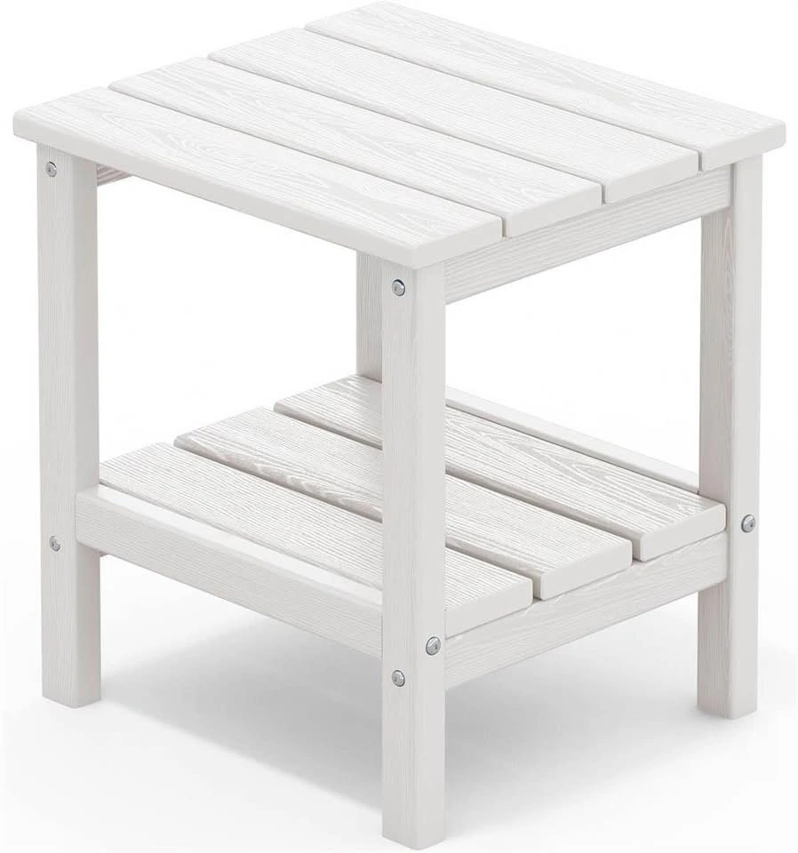NEW-2-Tier HDPE Outdoor Weatherproof Adirondack Side Table - photo 2