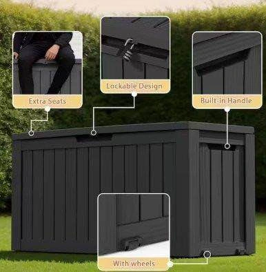 NEW-75 gal. Resin lockable UV protected and weatherproof Deck Bo - photo 3