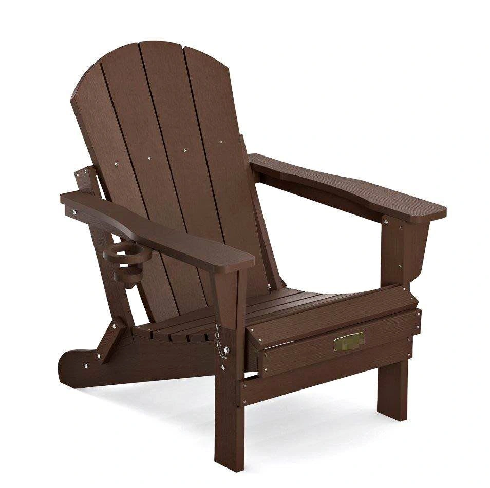 BN-Folding Adirondack HIPS Chair with cup holder