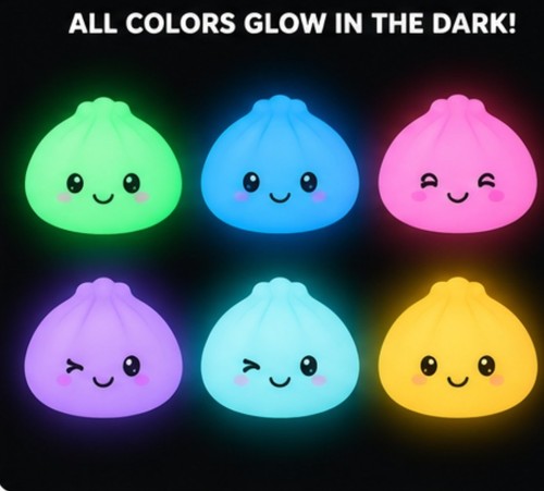 Glow In The Dark Jumbo Mystery Squishy Dumpling - Brand New