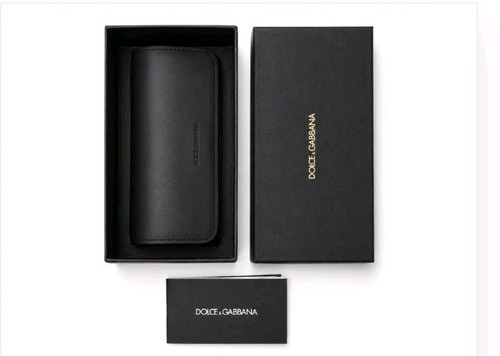 NEW DOLCE & GABBANA BLACK SUNGLASSES EYEGLASSES OPTICAL LARGE CA - photo 2