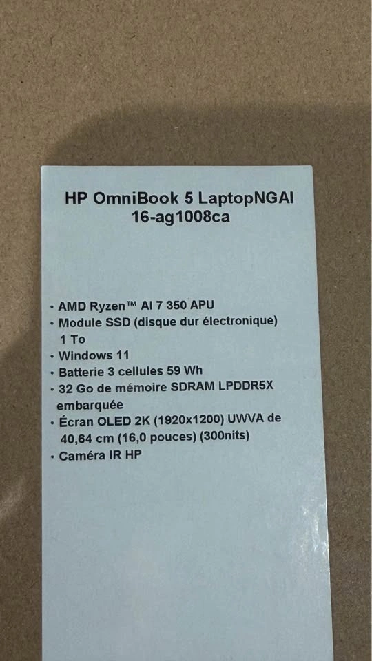 HP OmniBook 5 16” OLED Laptop – Ryzen AI 7 / 32GB RAM / 1TB SSD - photo 3