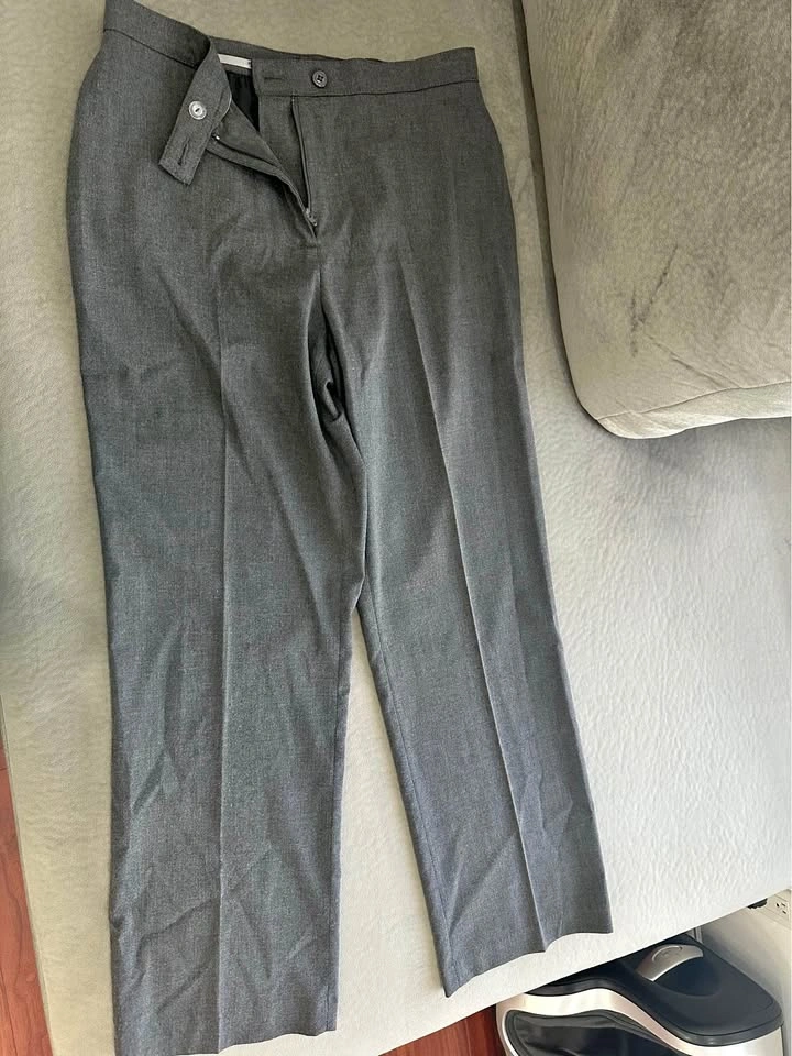 Boy Haggar Petite Size 8 Grey Dress Pants