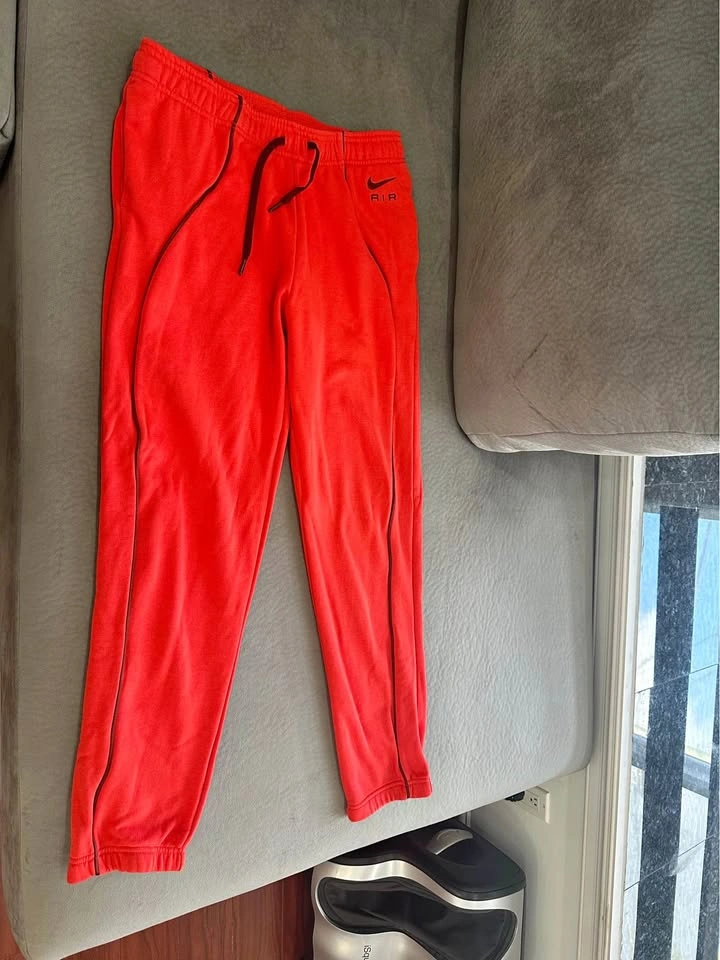 Boy Nike Air Red Fleece Joggers