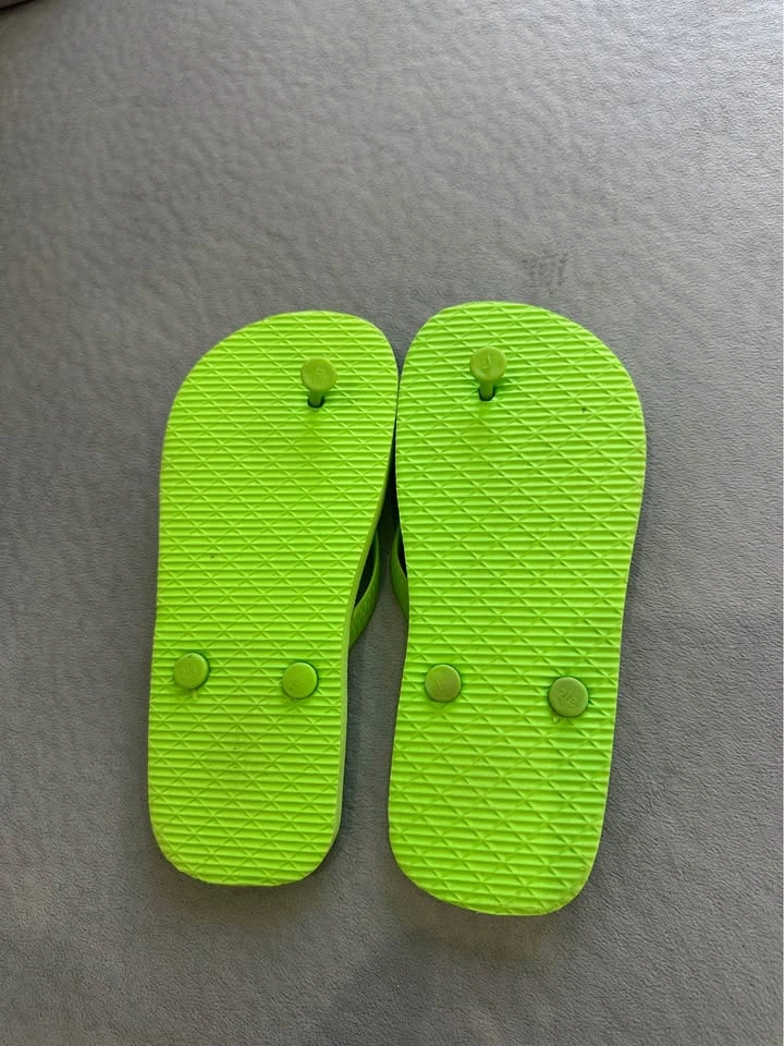 Toddler Striped Green and Blue Flip Flops - photo 3