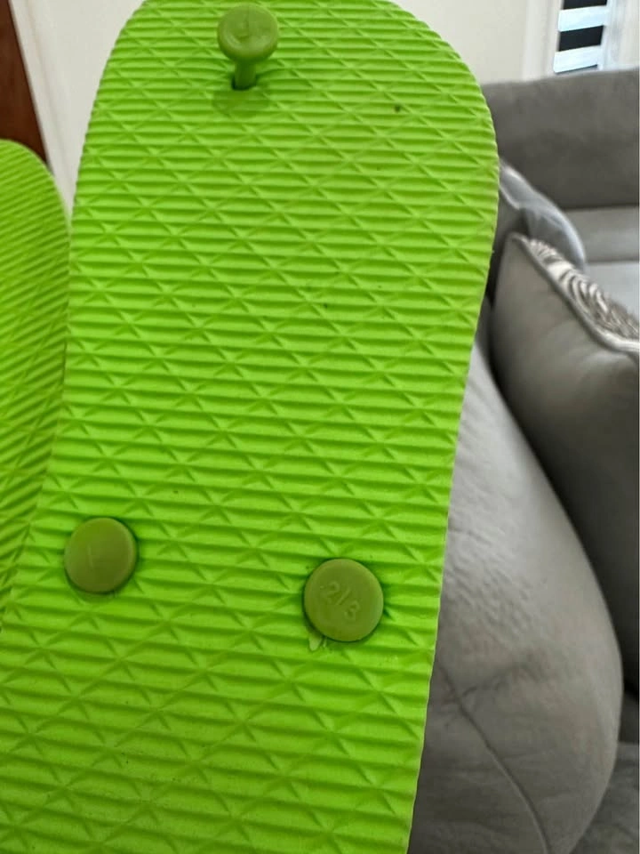 Toddler Striped Green and Blue Flip Flops - photo 4