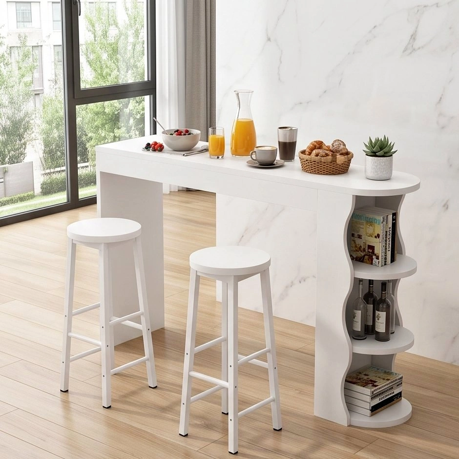 C5184 BAR001 Compact Counter Height Dining Set – Table & 2 Chair