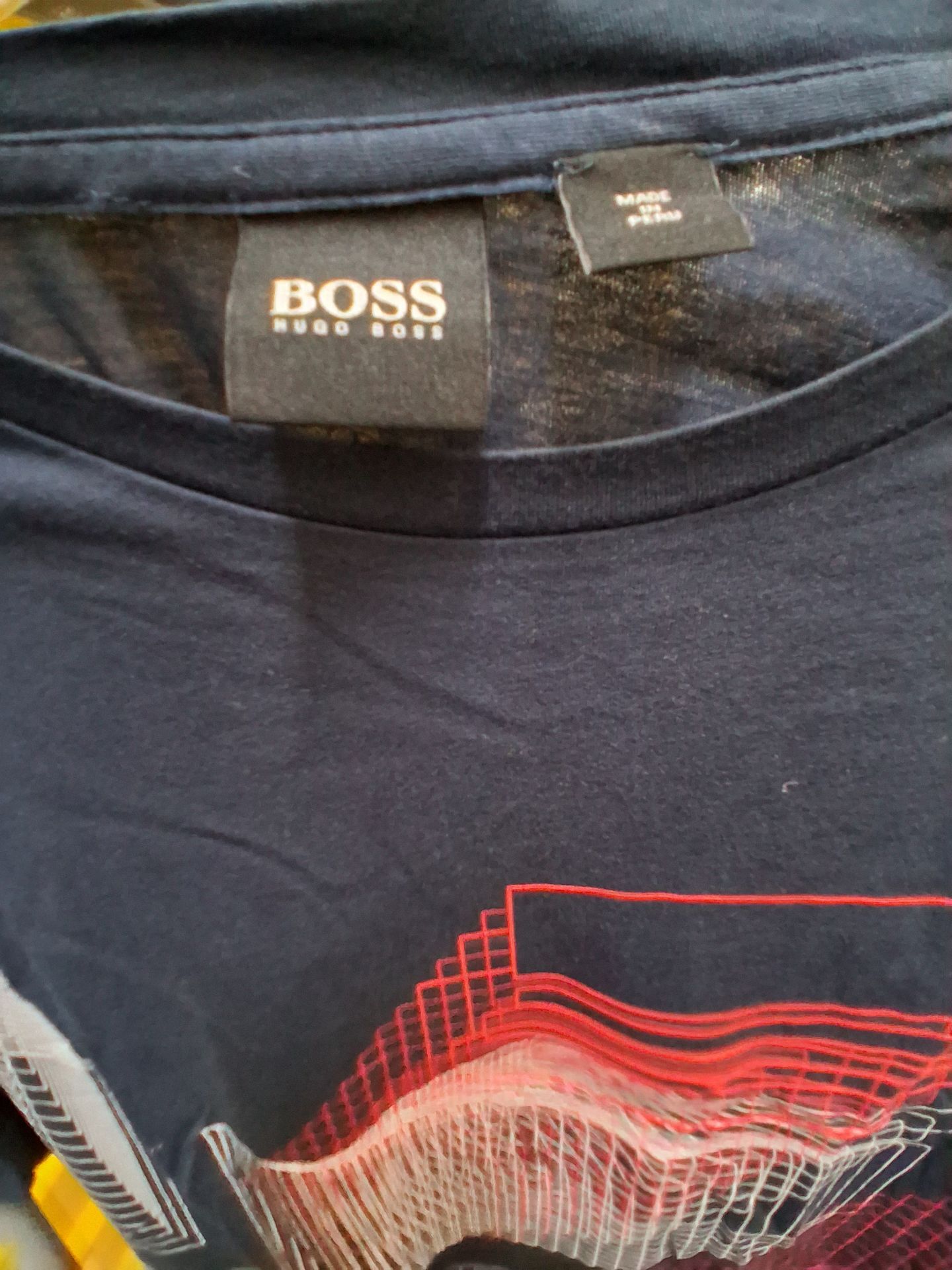 Hugo Boss Navy Graphic T-Shirt - photo 2