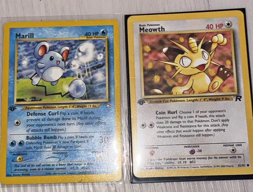 First edition vintage Pokemon cards