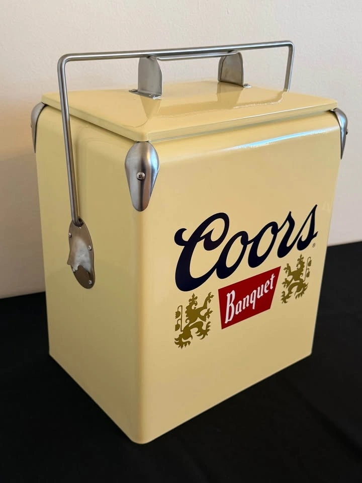 Coors Banquet Vintage Style Metal Cooler - photo 2
