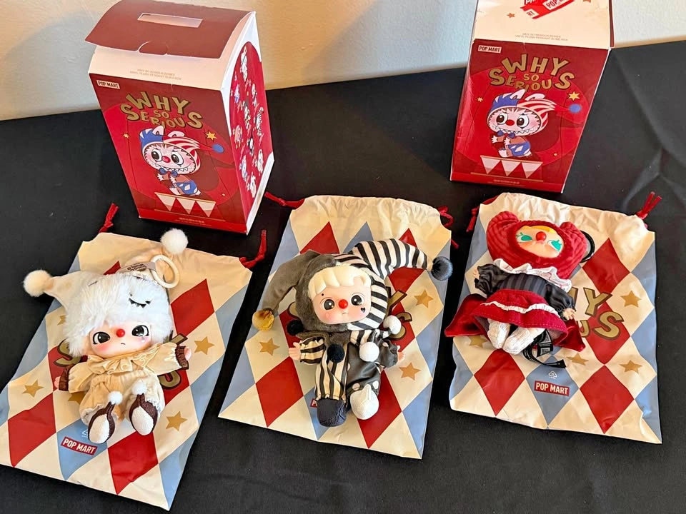 Pop Mart Why So Serious Vinyl Plush Pendant Blind Box Figures