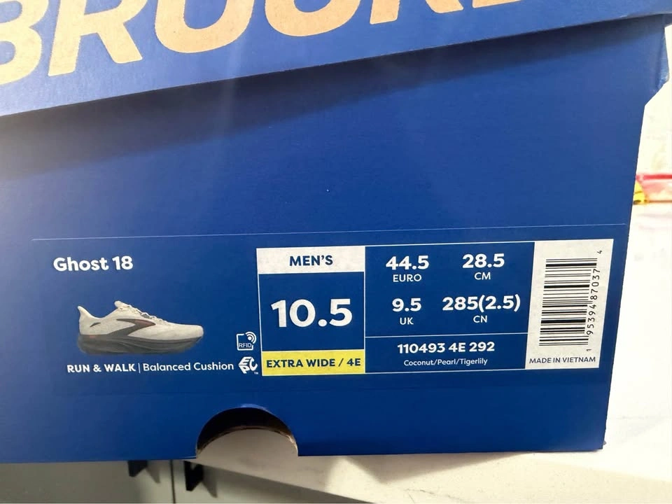 Brooks Ghost 18 Men's Running Shoes 10.5 4E Extra Wide - photo 2