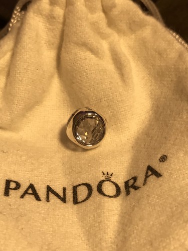 Authentic Pandora Radiant Droplet, Clear CZ Charm – 925 Sterling - photo 3