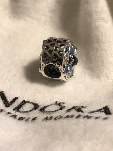 Authentic Pandora Patterns of Frost Blue Charm 791995NMBMX - photo 4