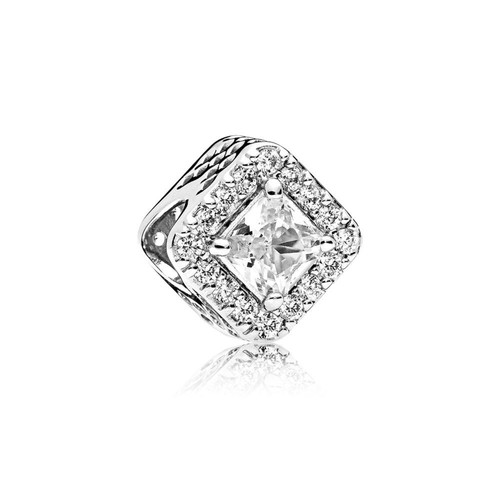 Authentic Pandora Geometric Radiance, Clear CZ Charm – 925 Silve