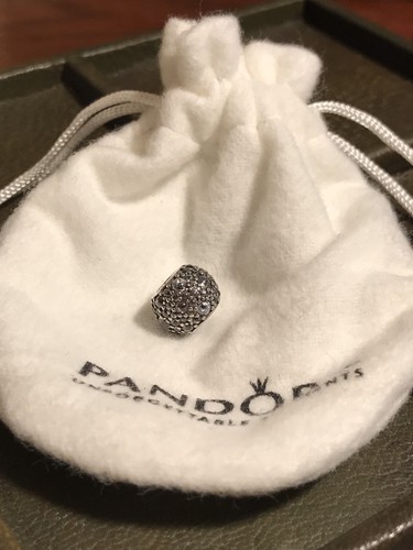 Authentic Pandora Shimmering Droplets, Clear CZ Charm - Sterling - photo 4