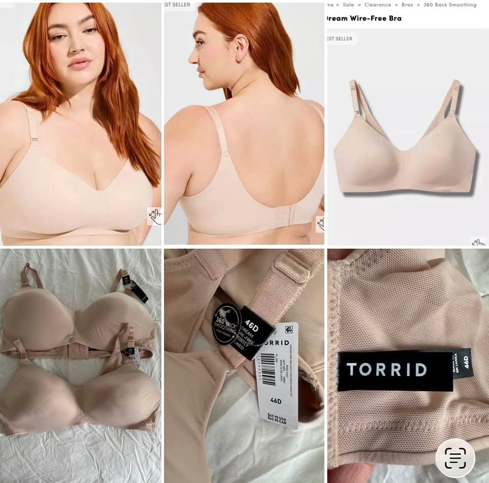 2 Brand New TORRID Bras Size 46D - $25 each or $40 for both