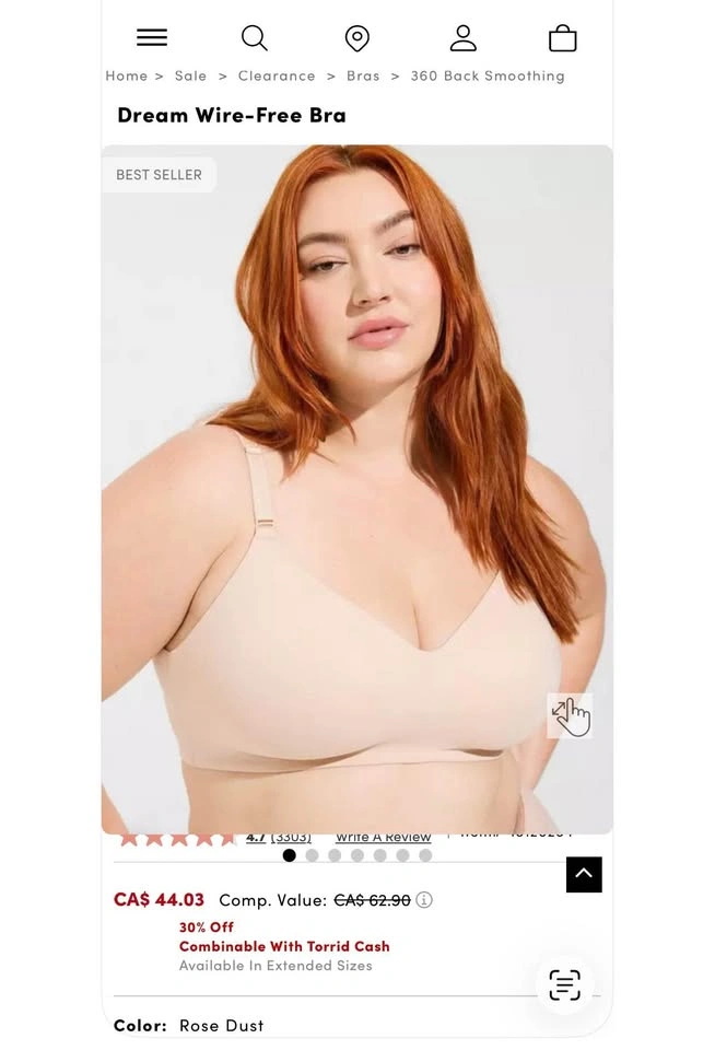 2 Brand New TORRID Bras Size 46D - $25 each or $40 for both - photo 2