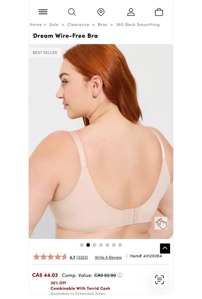 2 Brand New TORRID Bras Size 46D - $25 each or $40 for both - photo 3
