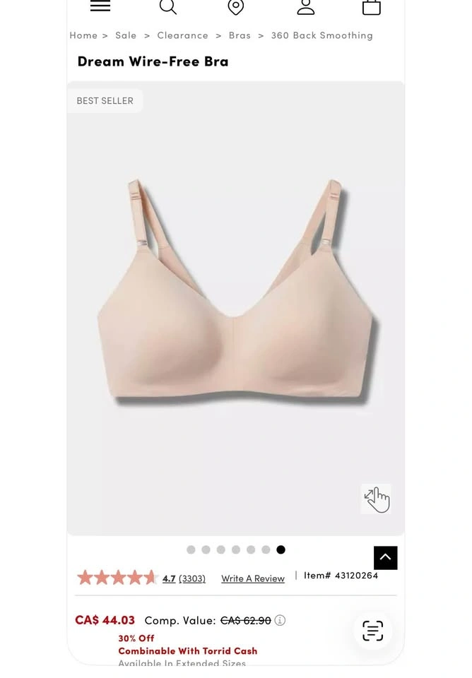 2 Brand New TORRID Bras Size 46D - $25 each or $40 for both - photo 4