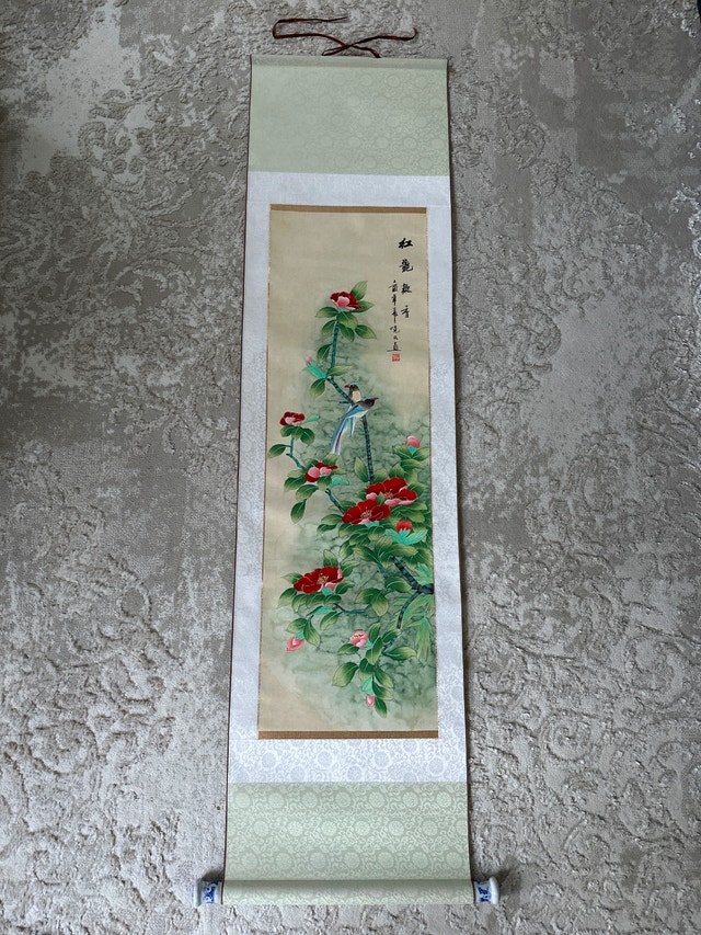 Traditional Chinese hanging scroll painting