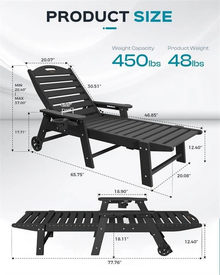 Ciokea Outdoor Chaise Lounge Chair - photo 2