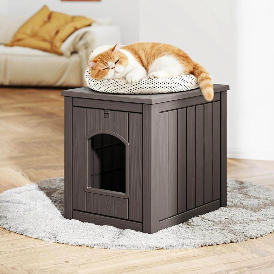 Decorative Cat Litter Box Enclosure Side Table