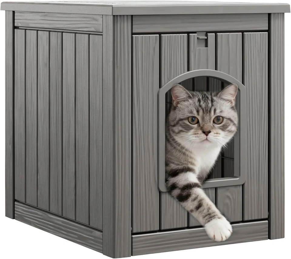 Decorative Cat Litter Box Enclosure Side Table - photo 2