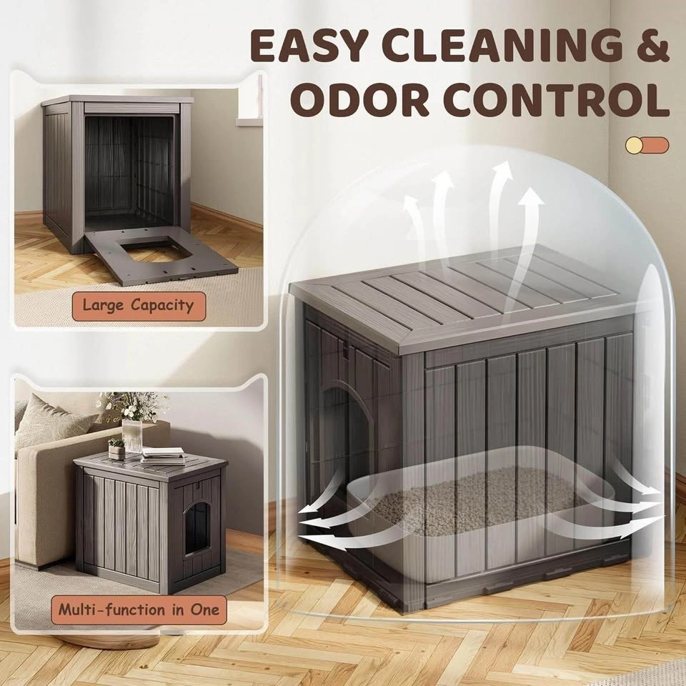 Decorative Cat Litter Box Enclosure Side Table - photo 4