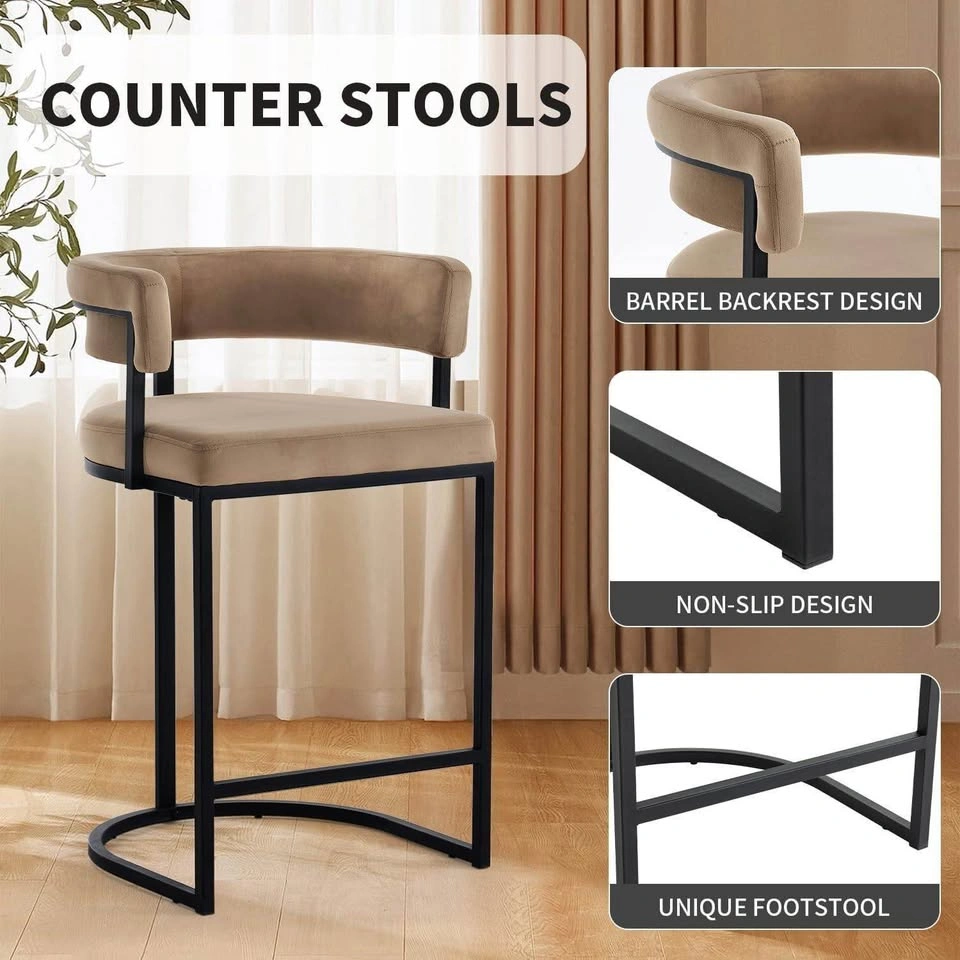 Set of 2 Modern Counter Stools - photo 3