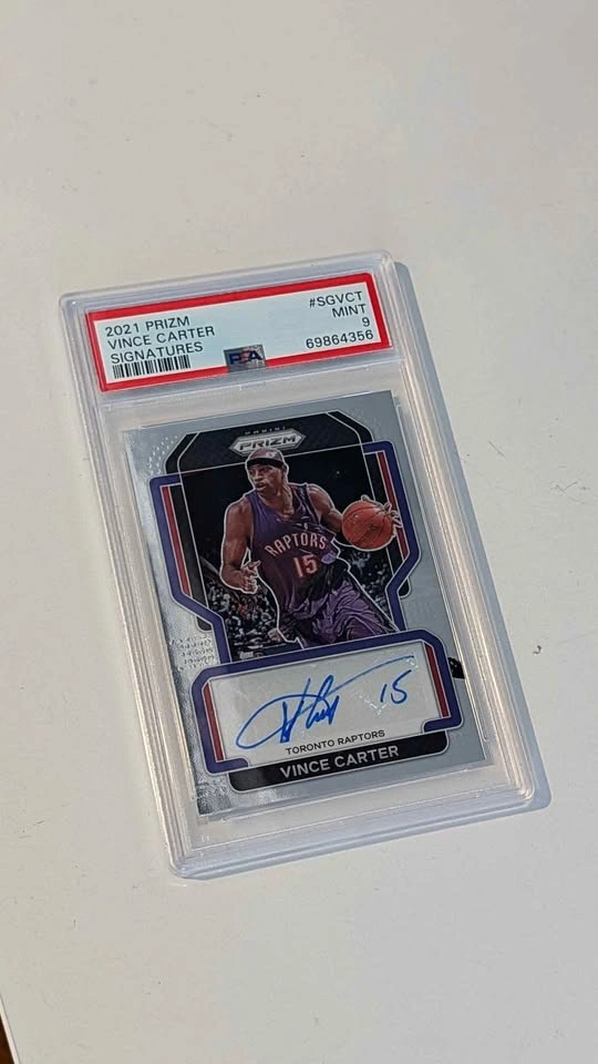 2021 prizm Vince Carter signatures